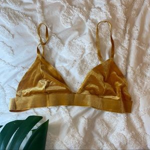 Urban Outfitters Velvet bralette